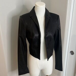 Black Rachel Zoe Leather Jacket